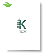 Rouwkaart met beginletter met aquarel plant