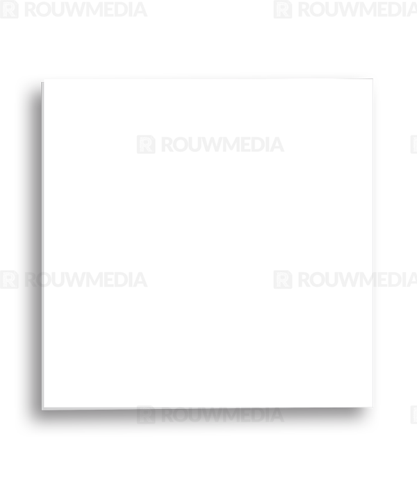 Rouwkaart Rouwkaart met langwerpig portret en balk - achterkant