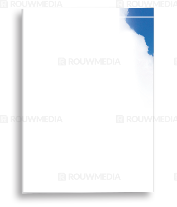 Rouwkaart Rouwkaart met witte duif in lucht - achterkant